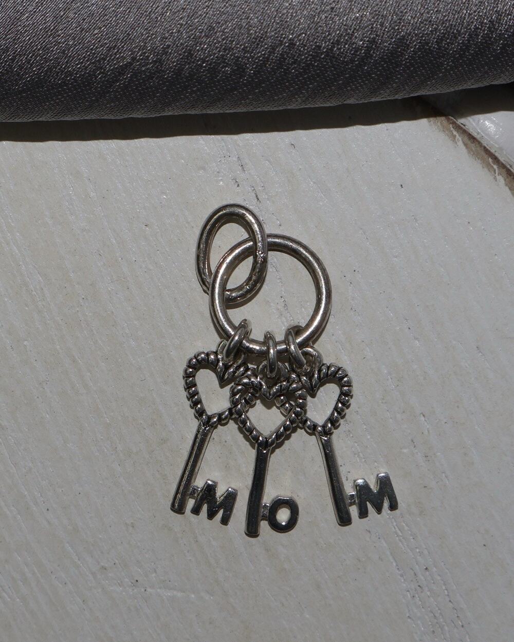Mom Tree Key Sterling Silver Pendant 1.7G / 1.1in